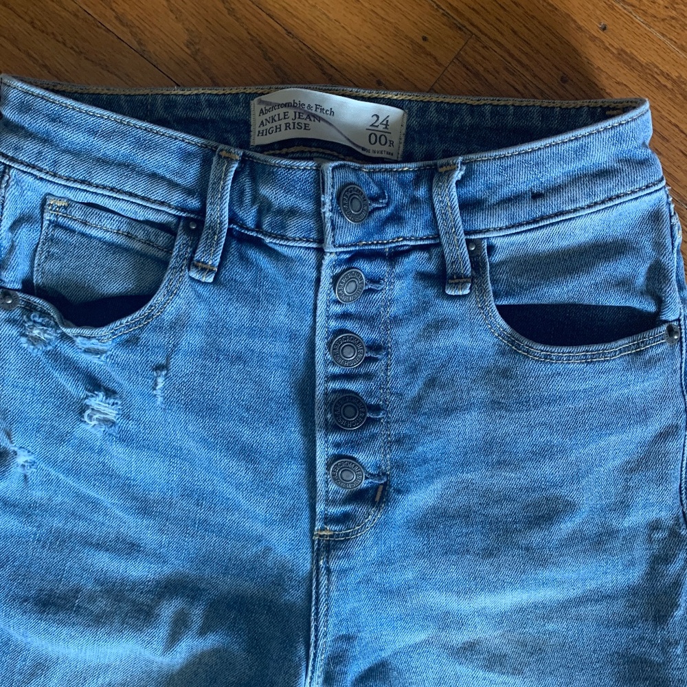 Abercrombie button fly jeans